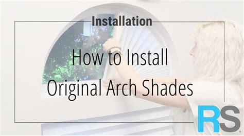 how to install redi shade arch